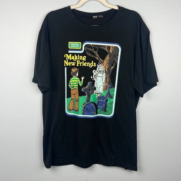 ROMWE Other - ROMWE Social Skills Making New Friends Men’s XL graphic tee